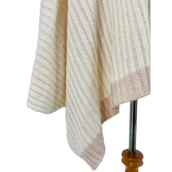 Pink Two Toned Open Knit Kimono Cardigan | Coastal Cowgirl Balletcore Boho Luxe - Picture 8 of 10